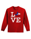 Texas Love Distressed Design Adult Long Sleeve Dark T-Shirt by TooLoud-TooLoud-Red-Small-Davson Sales