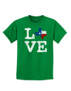 Texas Love Distressed Design Childrens Dark T-Shirt by TooLoud-Childrens T-Shirt-TooLoud-Kelly-Green-X-Small-Davson Sales