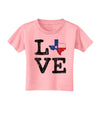 Texas Love Distressed Design Toddler T-Shirt by TooLoud-Toddler T-Shirt-TooLoud-Candy-Pink-2T-Davson Sales