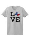 Texas Love Distressed Design Womens T-Shirt by TooLoud-Womens T-Shirt-TooLoud-AshGray-X-Small-Davson Sales