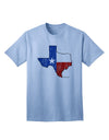 Texas State Flag Distressed Adult T-Shirt with Unique Design-Mens T-shirts-TooLoud-Light-Blue-Small-Davson Sales