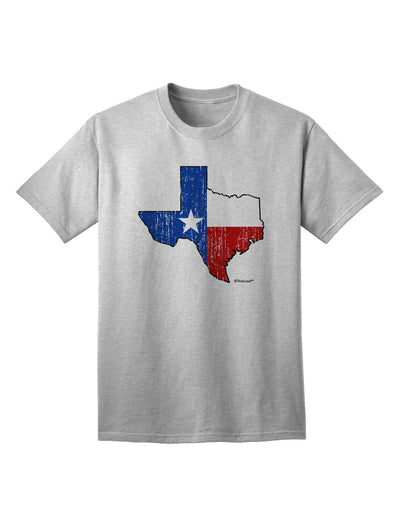 Texas State Flag Distressed Adult T-Shirt with Unique Design-Mens T-shirts-TooLoud-AshGray-Small-Davson Sales