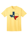Texas State Flag Distressed Adult T-Shirt with Unique Design-Mens T-shirts-TooLoud-Yellow-Small-Davson Sales