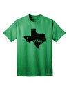 Texas State Y'all Design with Flag Heart Adult T-Shirt - A Captivating Addition to Your Wardrobe by TooLoud-Mens T-shirts-TooLoud-Kelly-Green-Small-Davson Sales