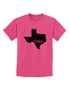 Texas State Y'all Design with Flag Heart Childrens T-Shirt by TooLoud-Childrens T-Shirt-TooLoud-Sangria-X-Small-Davson Sales