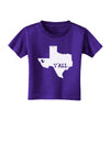 Texas State Y'all Design with Flag Heart Toddler T-Shirt Dark by TooLoud-Toddler T-Shirt-TooLoud-Purple-2T-Davson Sales