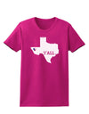 Texas State Y'all Design with Flag Heart Womens Dark T-Shirt by TooLoud-Womens T-Shirt-TooLoud-Hot-Pink-Small-Davson Sales