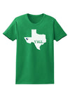 Texas State Y'all Design with Flag Heart Womens Dark T-Shirt by TooLoud-Womens T-Shirt-TooLoud-Kelly-Green-X-Small-Davson Sales