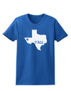 Texas State Y'all Design with Flag Heart Womens Dark T-Shirt by TooLoud-Womens T-Shirt-TooLoud-Royal-Blue-X-Small-Davson Sales