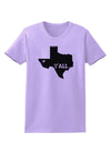 Texas State Y'all Design with Flag Heart Womens T-Shirt by TooLoud-Womens T-Shirt-TooLoud-Lavender-X-Small-Davson Sales