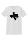 Texas State Y'all Design with Flag Heart Womens T-Shirt by TooLoud-Womens T-Shirt-TooLoud-White-X-Small-Davson Sales