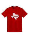 Texas - United States Shape Adult Dark T-Shirt by TooLoud-Mens T-Shirt-TooLoud-Red-Small-Davson Sales