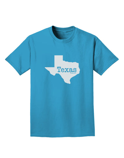 Texas - United States Shape Adult Dark T-Shirt by TooLoud-Mens T-Shirt-TooLoud-Turquoise-Small-Davson Sales