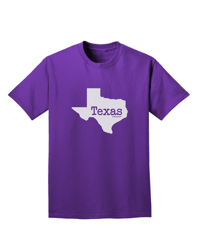 Texas - United States Shape Adult Dark T-Shirt by TooLoud-Mens T-Shirt-TooLoud-Purple-Small-Davson Sales