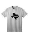 Texas - United States Shape Adult T-Shirt: A Stylish Addition to Your Wardrobe by TooLoud-Mens T-shirts-TooLoud-AshGray-Small-Davson Sales
