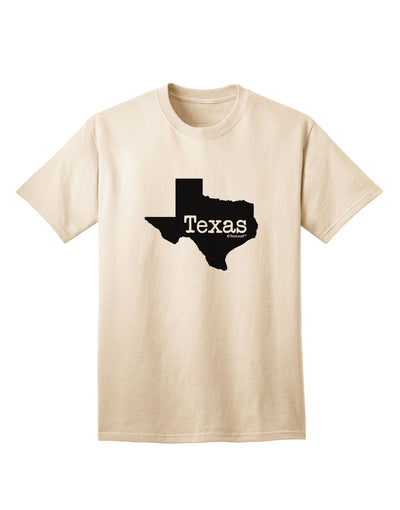 Texas - United States Shape Adult T-Shirt: A Stylish Addition to Your Wardrobe by TooLoud-Mens T-shirts-TooLoud-Natural-Small-Davson Sales