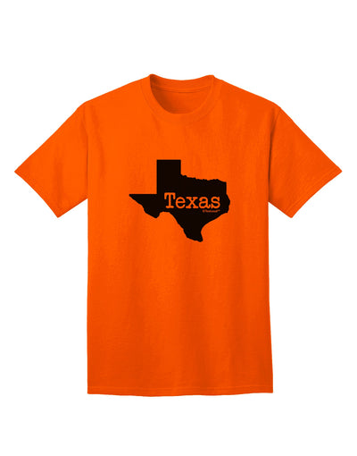 Texas - United States Shape Adult T-Shirt: A Stylish Addition to Your Wardrobe by TooLoud-Mens T-shirts-TooLoud-Orange-Small-Davson Sales