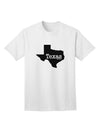 Texas - United States Shape Adult T-Shirt: A Stylish Addition to Your Wardrobe by TooLoud-Mens T-shirts-TooLoud-White-Small-Davson Sales