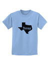 Texas - United States Shape Childrens T-Shirt by TooLoud-Childrens T-Shirt-TooLoud-Light-Blue-X-Small-Davson Sales