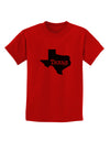 Texas - United States Shape Childrens T-Shirt by TooLoud-Childrens T-Shirt-TooLoud-Red-X-Small-Davson Sales