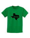 Texas - United States Shape Childrens T-Shirt by TooLoud-Childrens T-Shirt-TooLoud-Kelly-Green-X-Small-Davson Sales