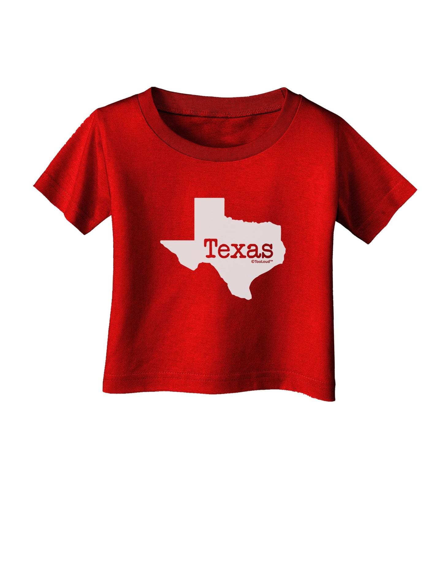 Texas - United States Shape Infant T-Shirt Dark by TooLoud-Infant T-Shirt-TooLoud-Red-06-Months-Davson Sales