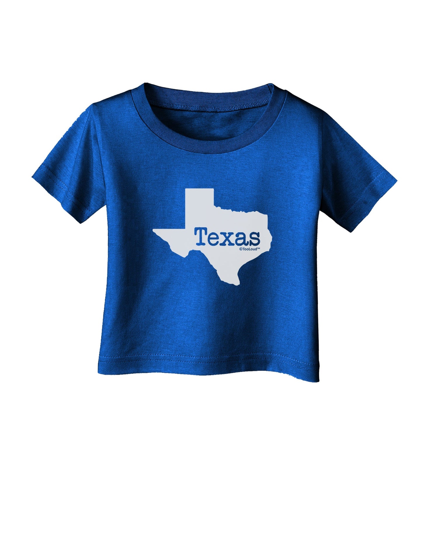 Texas - United States Shape Infant T-Shirt Dark by TooLoud-Infant T-Shirt-TooLoud-Royal-Blue-06-Months-Davson Sales