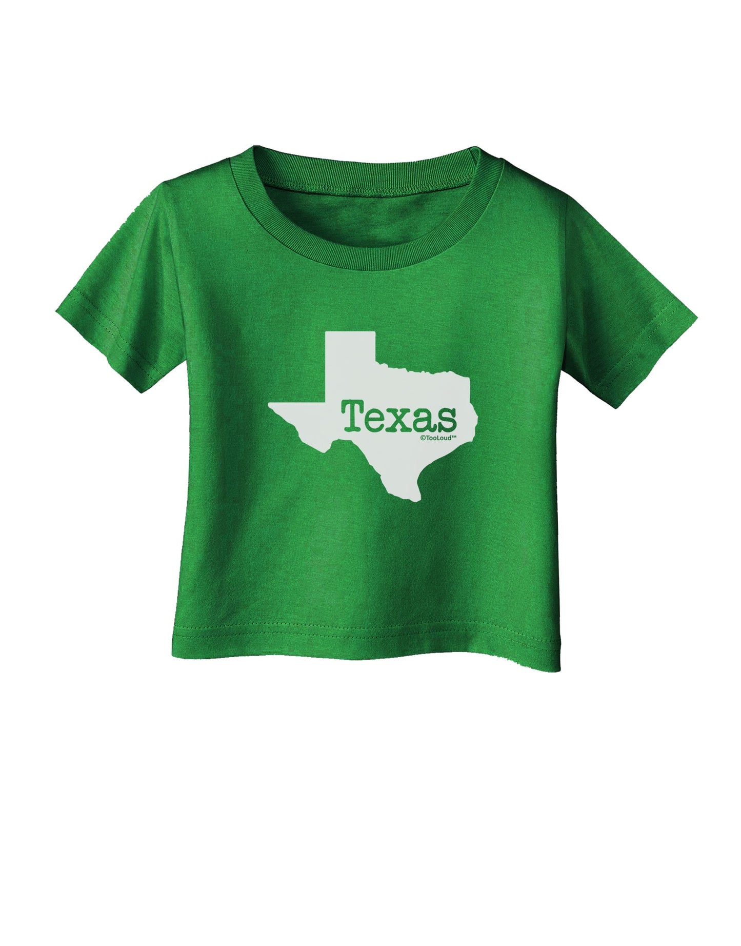 Texas - United States Shape Infant T-Shirt Dark by TooLoud-Infant T-Shirt-TooLoud-Clover-Green-06-Months-Davson Sales