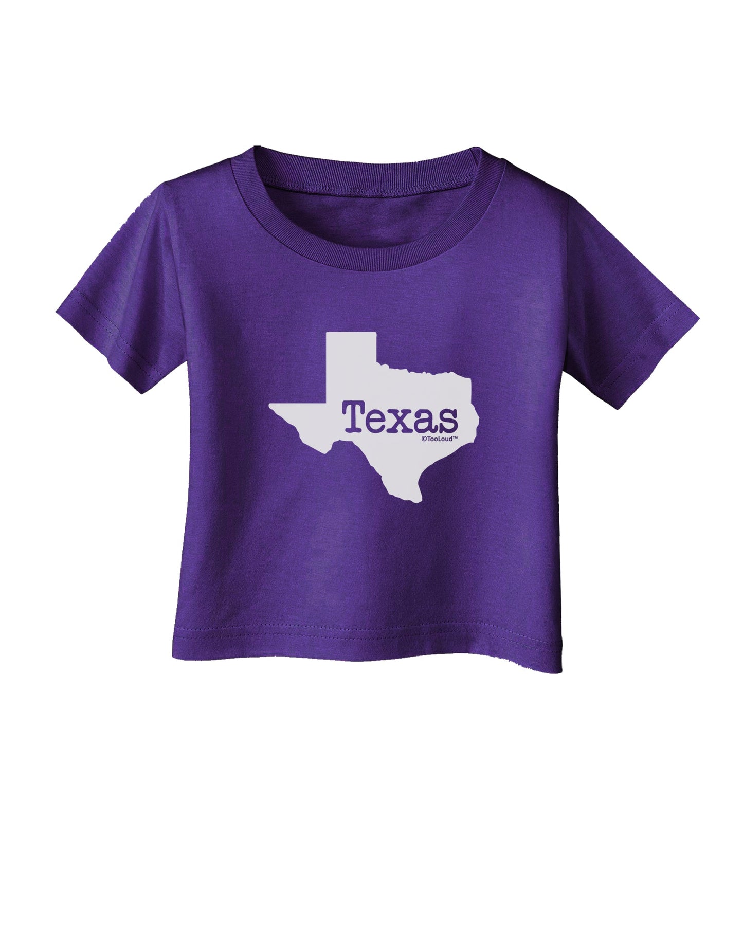 Texas - United States Shape Infant T-Shirt Dark by TooLoud-Infant T-Shirt-TooLoud-Purple-06-Months-Davson Sales