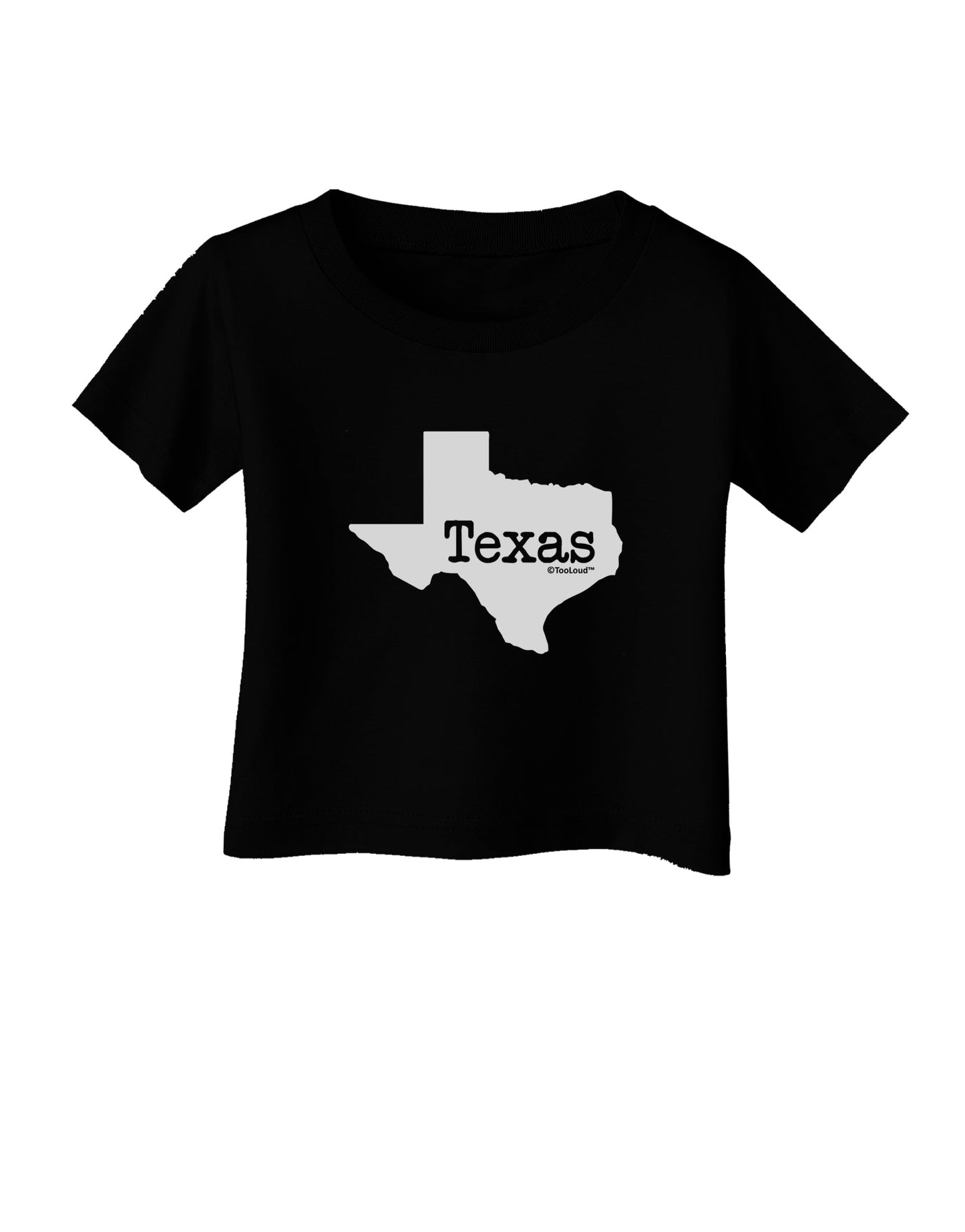 Texas - United States Shape Infant T-Shirt Dark by TooLoud-Infant T-Shirt-TooLoud-Black-06-Months-Davson Sales