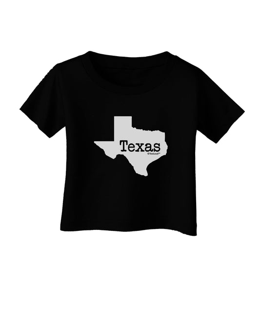 Texas - United States Shape Infant T-Shirt Dark by TooLoud-Infant T-Shirt-TooLoud-Black-06-Months-Davson Sales