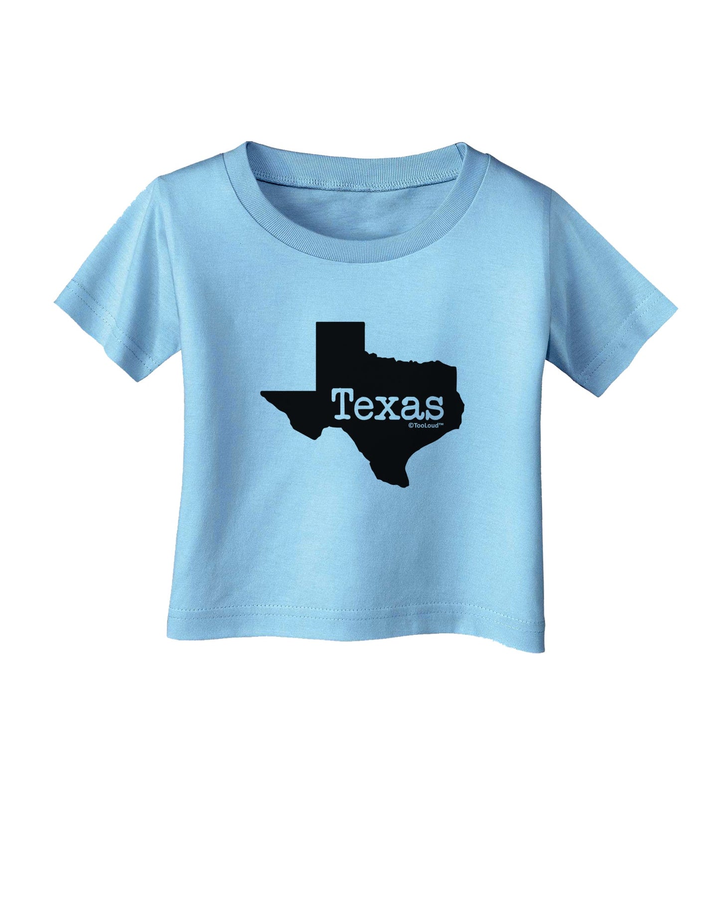 Texas - United States Shape Infant T-Shirt by TooLoud-Infant T-Shirt-TooLoud-Aquatic-Blue-06-Months-Davson Sales