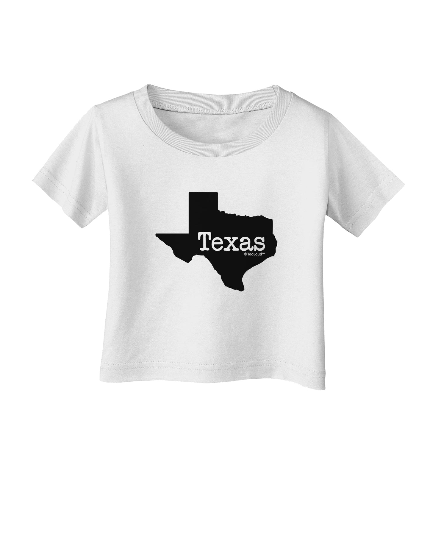 Texas - United States Shape Infant T-Shirt by TooLoud-Infant T-Shirt-TooLoud-White-06-Months-Davson Sales