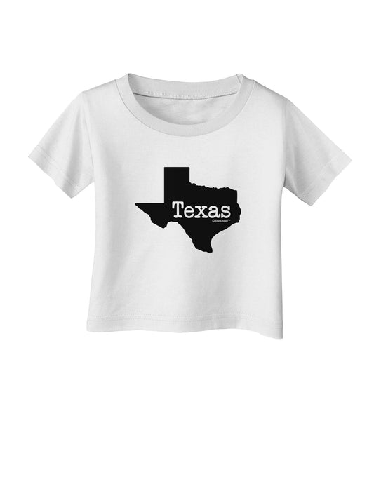 Texas - United States Shape Infant T-Shirt by TooLoud-Infant T-Shirt-TooLoud-White-06-Months-Davson Sales