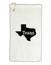 Texas - United States Shape Micro Terry Gromet Golf Towel 16 x 25 inch by TooLoud-Golf Towel-TooLoud-White-Davson Sales