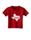 Texas - United States Shape Toddler T-Shirt Dark by TooLoud-Toddler T-Shirt-TooLoud-Red-2T-Davson Sales