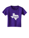 Texas - United States Shape Toddler T-Shirt Dark by TooLoud-Toddler T-Shirt-TooLoud-Purple-2T-Davson Sales