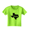 Texas - United States Shape Toddler T-Shirt by TooLoud-Toddler T-Shirt-TooLoud-Lime-Green-2T-Davson Sales