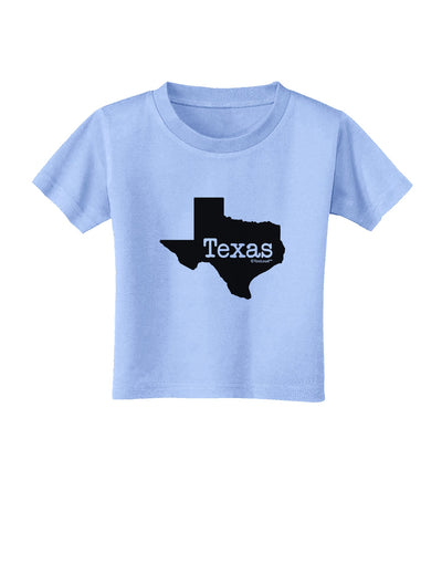 Texas - United States Shape Toddler T-Shirt by TooLoud-Toddler T-Shirt-TooLoud-Aquatic-Blue-2T-Davson Sales