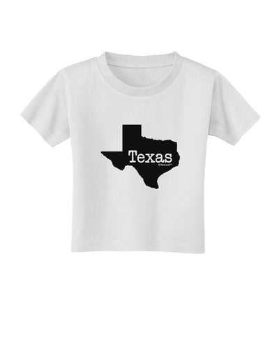 Texas - United States Shape Toddler T-Shirt by TooLoud-Toddler T-Shirt-TooLoud-White-2T-Davson Sales