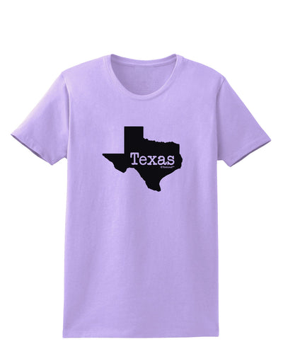 Texas - United States Shape Womens T-Shirt by TooLoud-Womens T-Shirt-TooLoud-Lavender-X-Small-Davson Sales