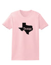 Texas - United States Shape Womens T-Shirt by TooLoud-Womens T-Shirt-TooLoud-PalePink-X-Small-Davson Sales