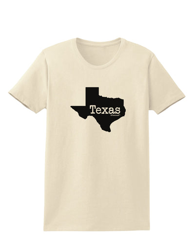 Texas - United States Shape Womens T-Shirt by TooLoud-Womens T-Shirt-TooLoud-Natural-X-Small-Davson Sales