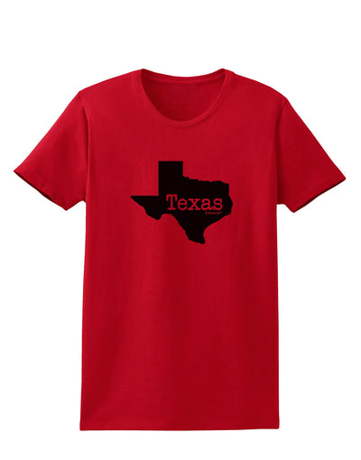 Texas - United States Shape Womens T-Shirt by TooLoud-Womens T-Shirt-TooLoud-Red-X-Small-Davson Sales