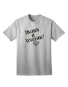 Thank A Veteran Adult T-Shirt-Mens T-Shirt-TooLoud-AshGray-Small-Davson Sales