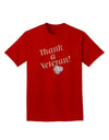 Thank A Veteran Adult T-Shirt-Mens T-Shirt-TooLoud-Red-Small-Davson Sales