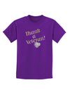 Thank A Veteran Childrens Dark T-Shirt-Childrens T-Shirt-TooLoud-Purple-X-Small-Davson Sales