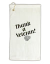 Thank A Veteran Micro Terry Gromet Golf Towel 16 x 25 inch-Golf Towel-TooLoud-White-Davson Sales