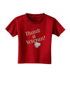 Thank A Veteran Toddler T-Shirt Dark-Toddler T-Shirt-TooLoud-Red-2T-Davson Sales