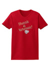 Thank A Veteran Womens Dark T-Shirt-TooLoud-Red-X-Small-Davson Sales